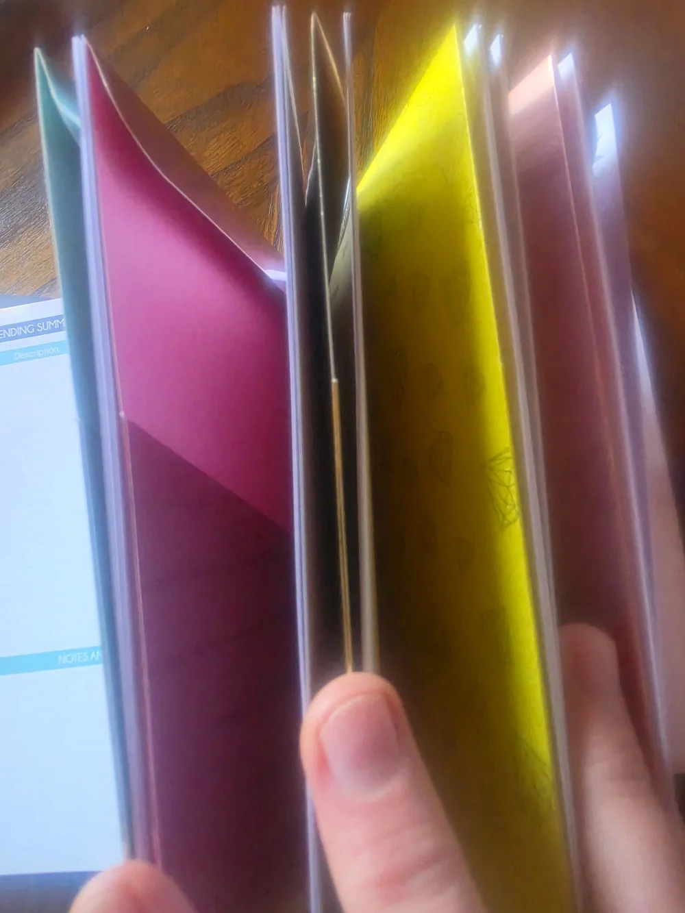 Purple Budget Financial Planner - Stickers, Folders - NWOT